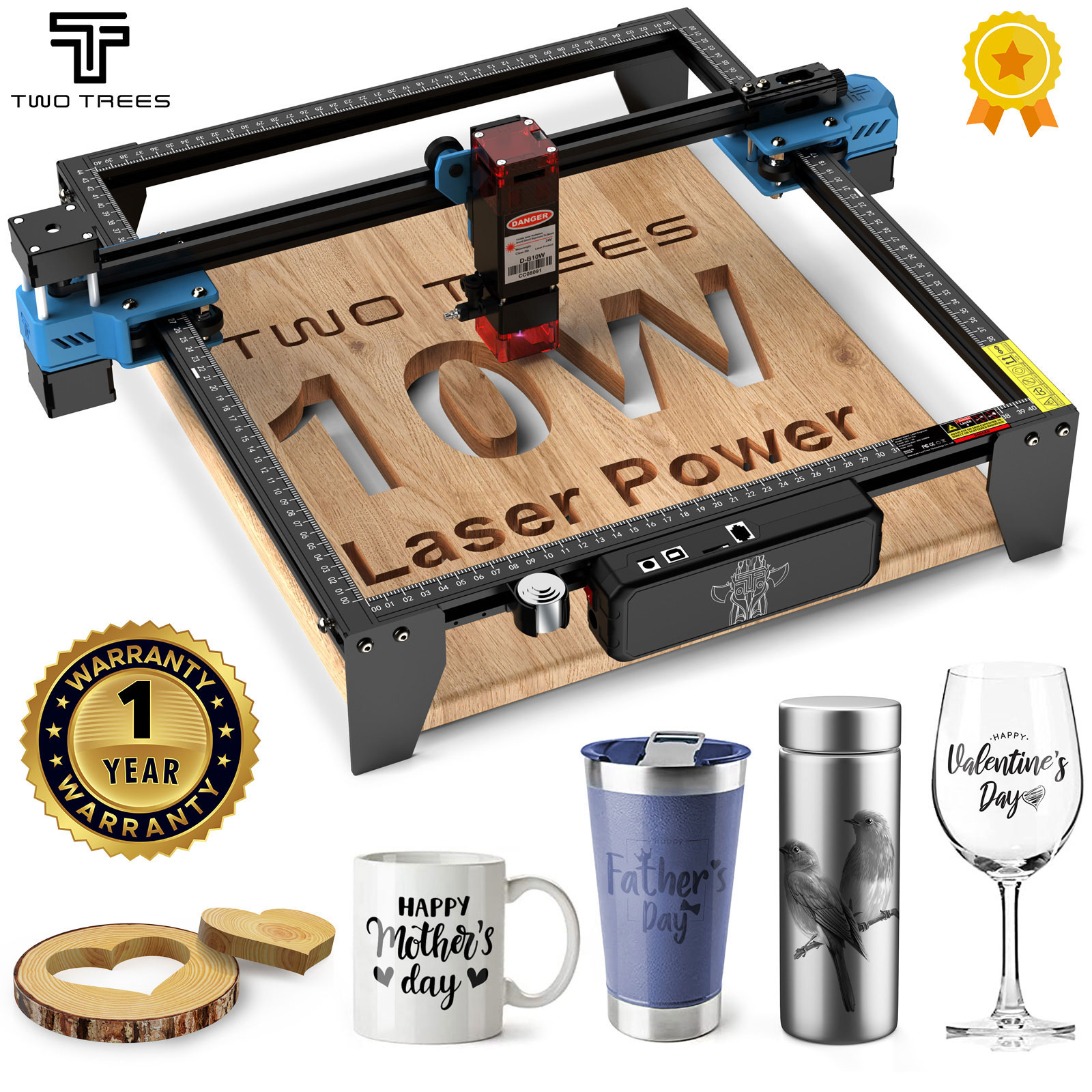 Industrial Laser Printing Machine - TwoTrees TTS-10 Pro 80W lasergraveerder roestvrij