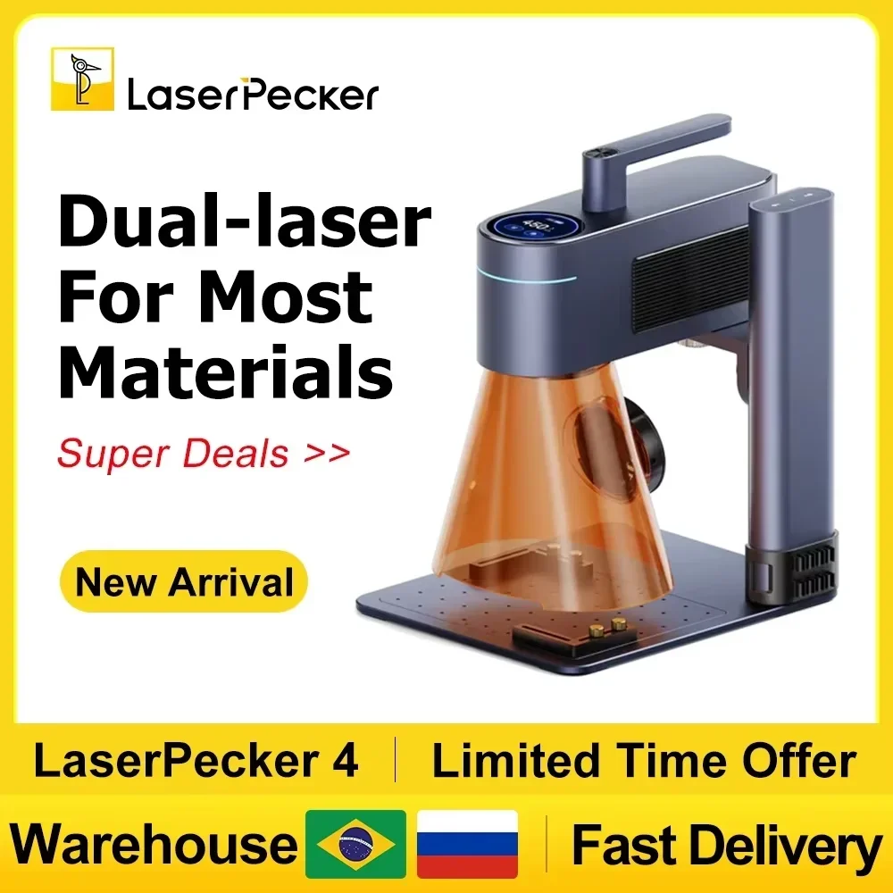 Industrial Laser Cutting Machine - LASERPECKER 4 LP4 lasergraveermachine voor alle