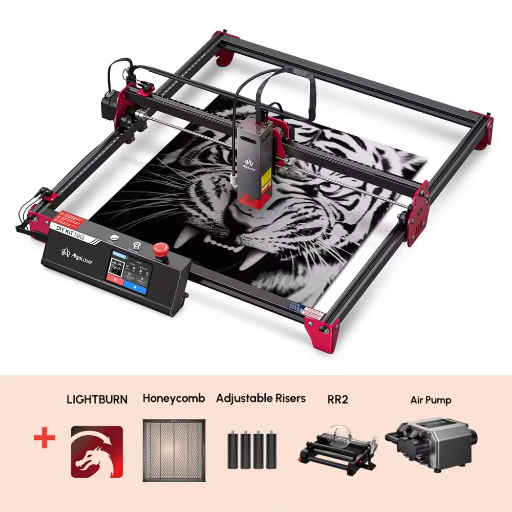Industrial Laser Metal Cutting Machine - Algolaser DIY KIT MK2 40*43cm CNC