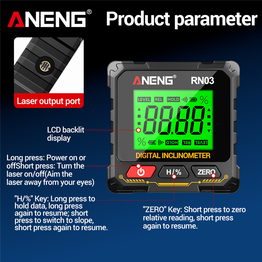 ANENG RN02/RN03 Laser Digitale - Industrial Laser Alignment recensie en prijs