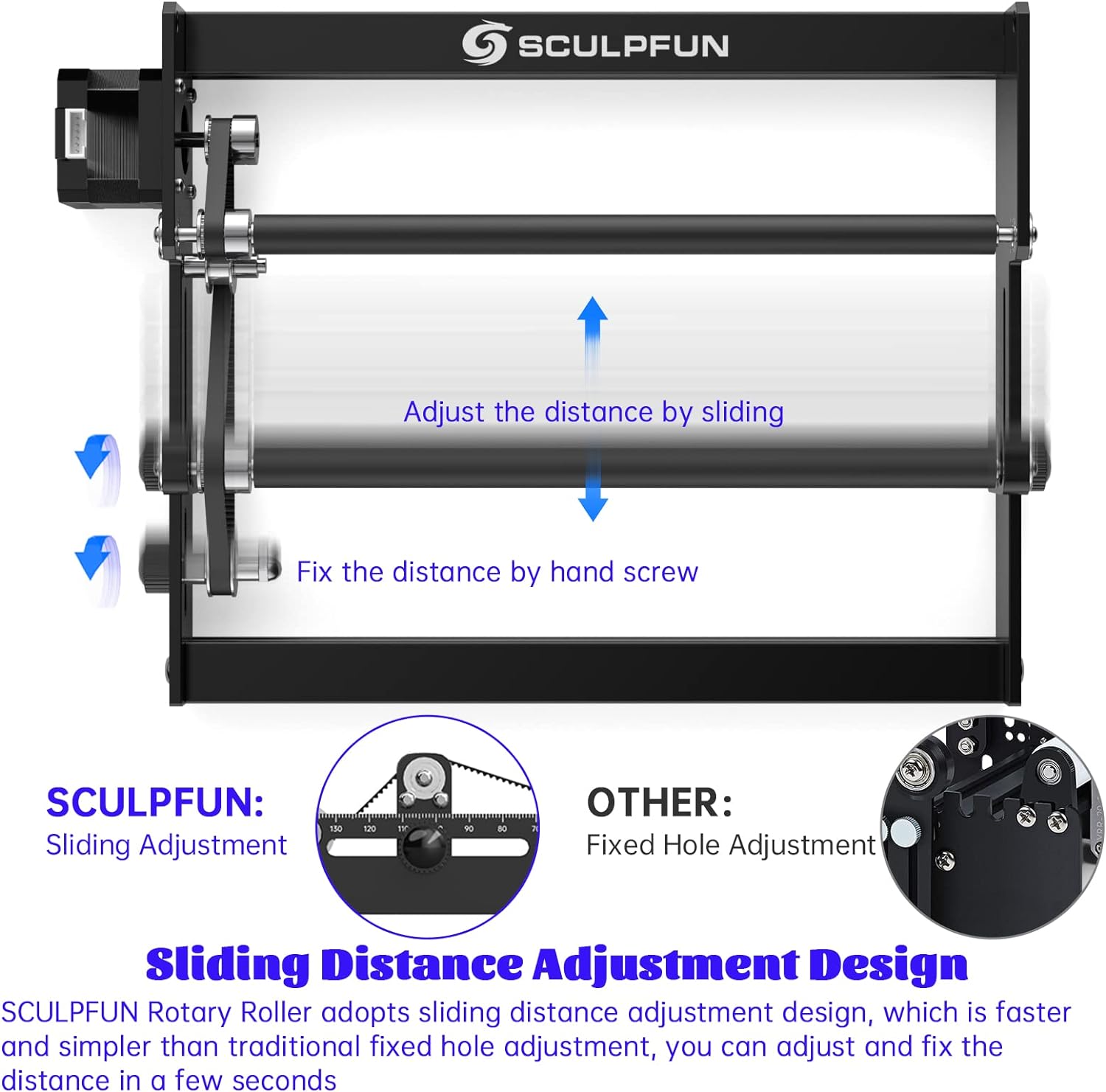 SCULPFUN Laser roterende rol L - Rotary Axis Laser Engraver recensie en prijs