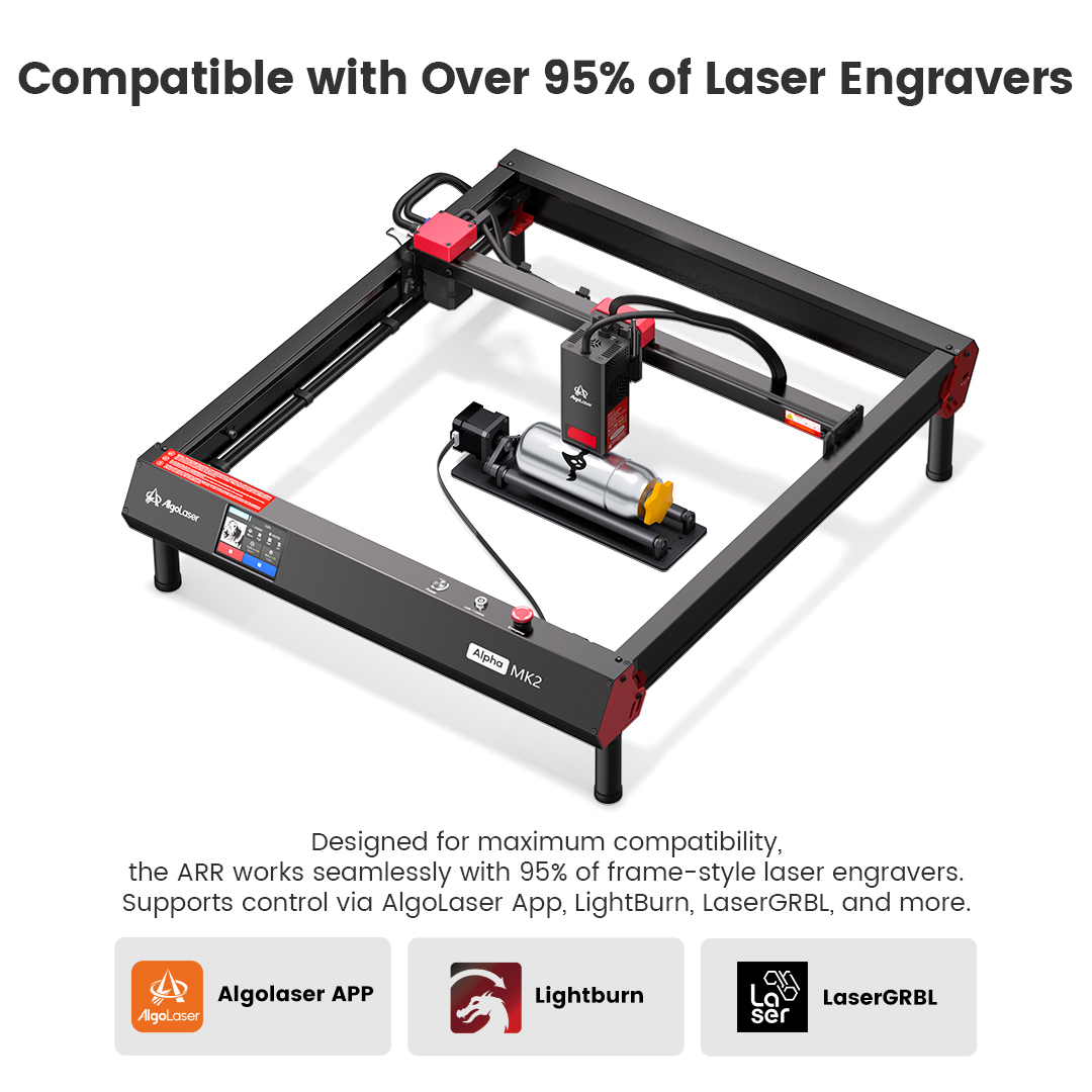 AlgoLaser Rotatie Roller 360 ° - Rotary Axis Laser Engraver recensie en prijs
