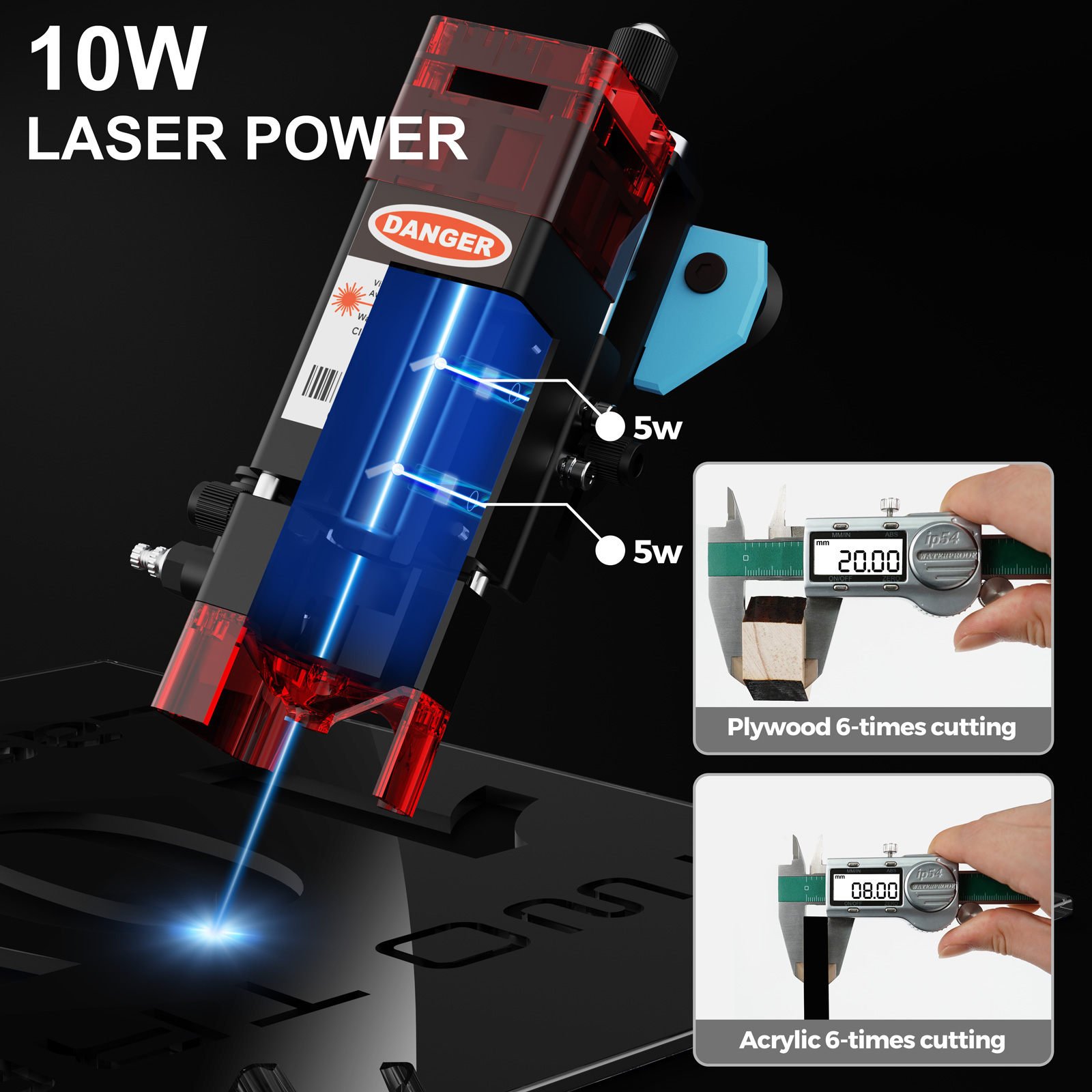 TwoTrees TTS-10 Pro 80W laserg - Industrial Laser Printing Machine recensie en prijs