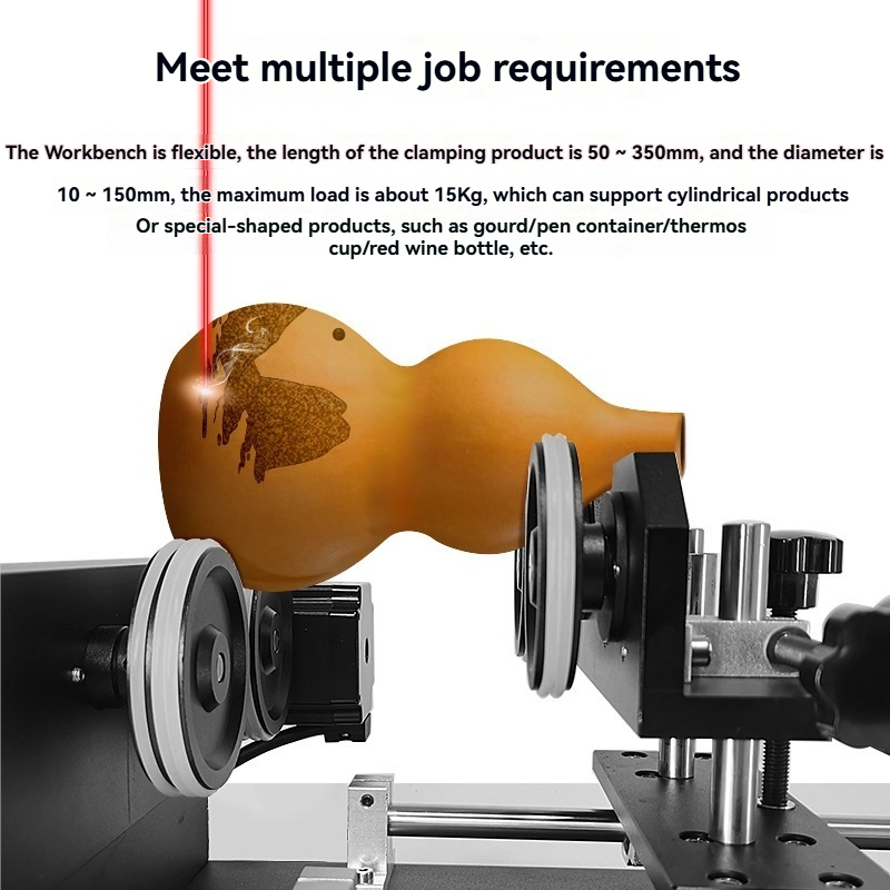 CNC-lasergraveerder met rotere - Rotary Axis Laser Engraver recensie en prijs