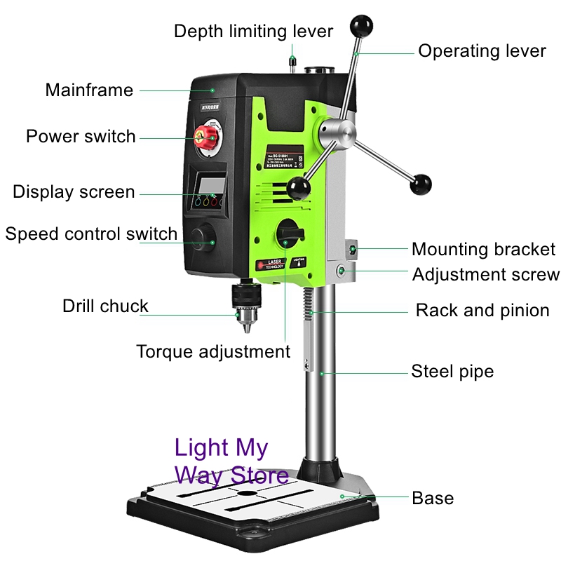 Mini sterke tafelboor digitaal - Industrial Laser Drill recensie en prijs