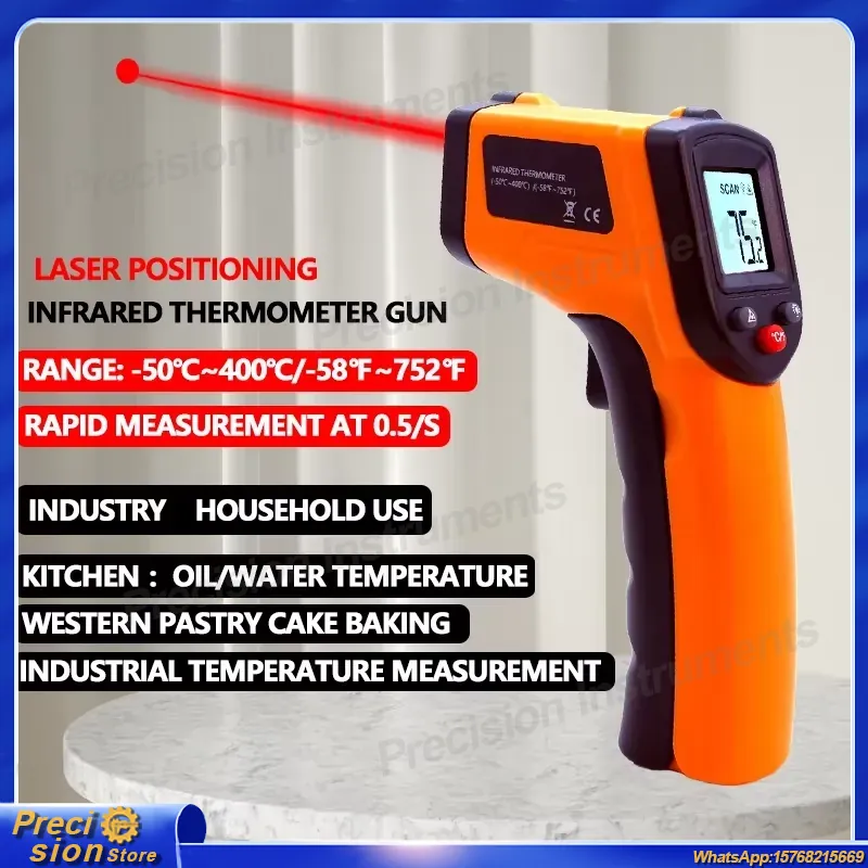 Infraroodthermometerpistool Co - Industrial Handheld Laser recensie en prijs