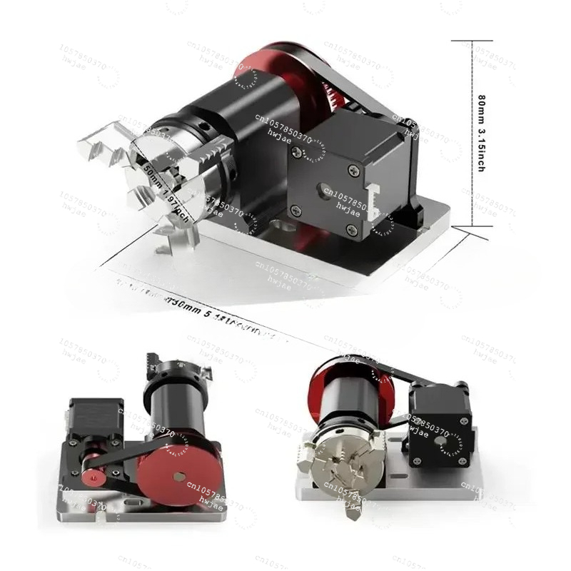 CNC 4e-as set voor TTC450 CNC  - Rotary Axis Laser Engraver recensie en prijs